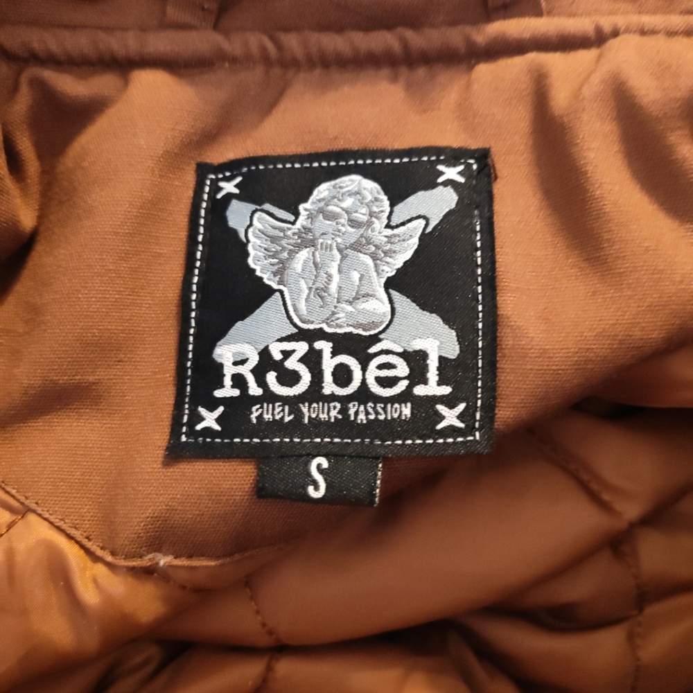 NWT Rebels Racing Jacket Small - Orange and Brown - Picture 12 of 13